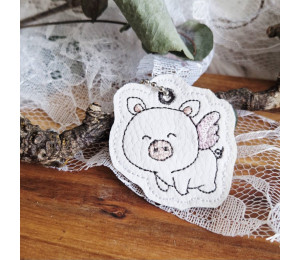 ADVENTSKALENDER 25. Dezember: Stickserie ITH - Anhänger Jahreswechsel Schwein